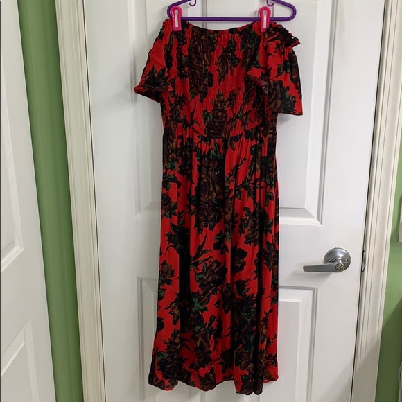Zara Dresses & Skirts - red off the shoulder dress from Zara size large
